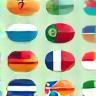 Flags and chat bubbles
