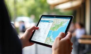 Traveler using itinerary planner