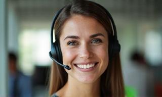Smiling support agent